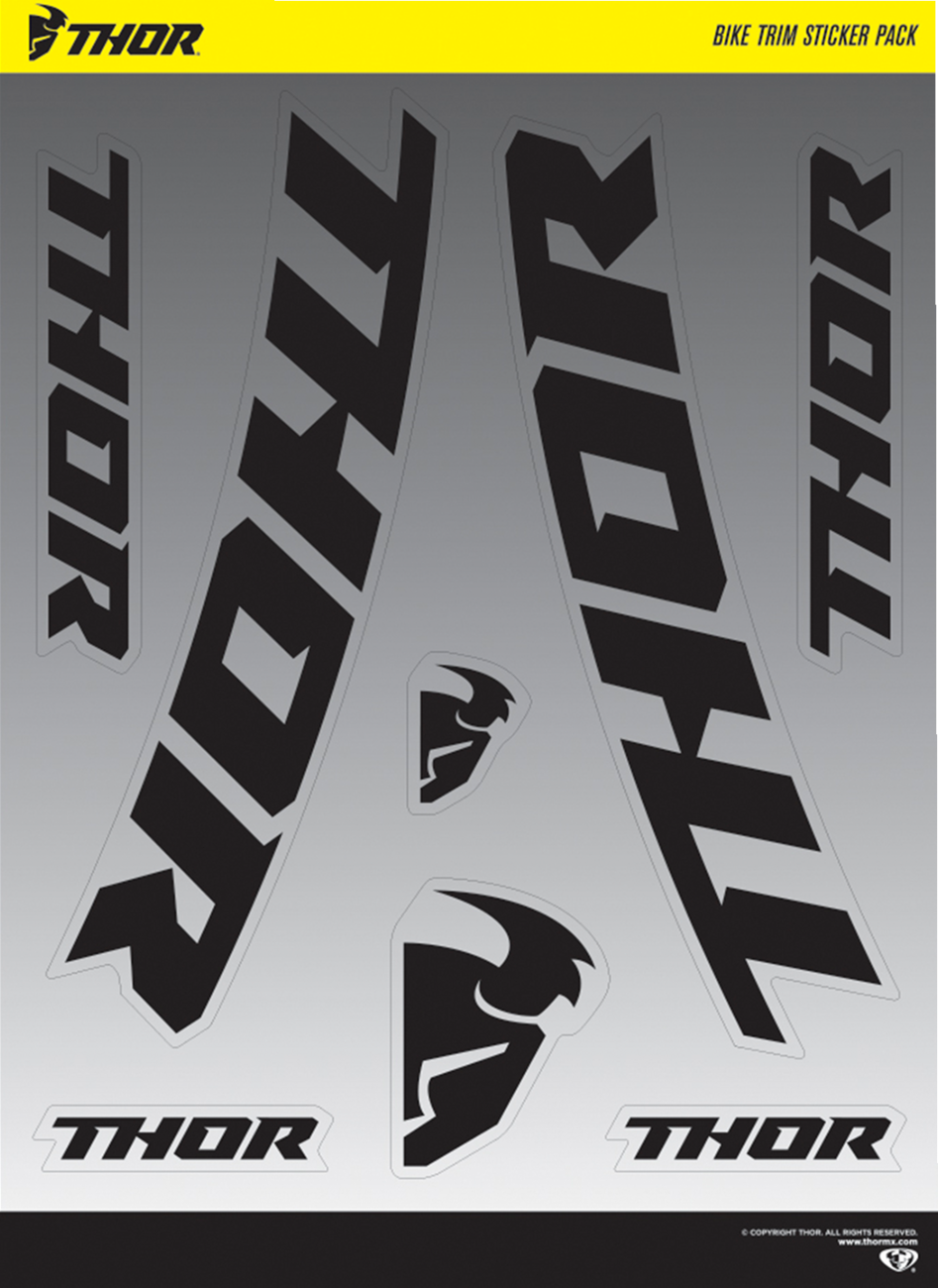 Thor Decal Sheet - Bike Trim
