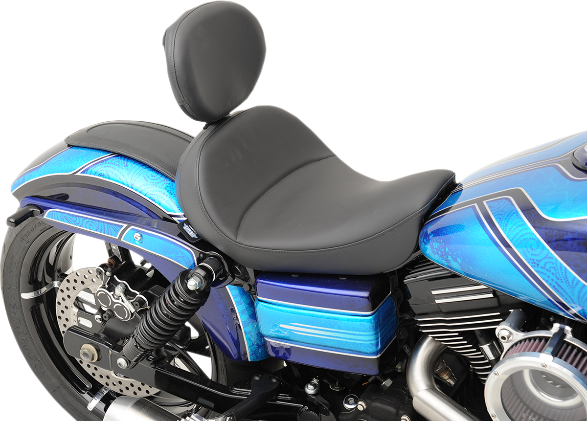 Drag specialties seats Solo Seat - Mild Stitched - Driver's Backrest - FXD/FLD '06-'17 Harley Davidson