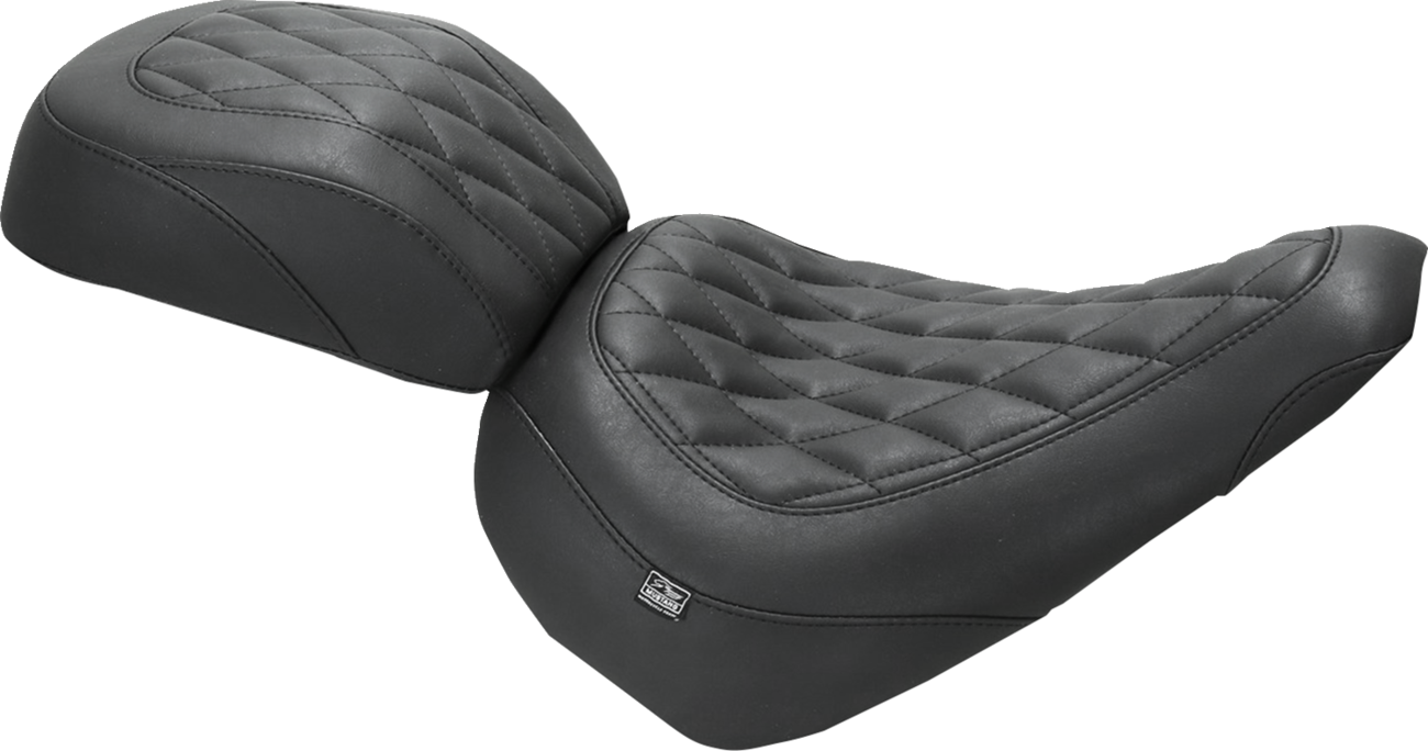 Mustang Wide Tripper™ Passenger Seat - Diamond - Black Stitch - FXBR '23-'25 2023-2025 Harley Davidson FXBR Breakout 117 / 2025-2025 Harley Davidson Softail Breakout FXBR