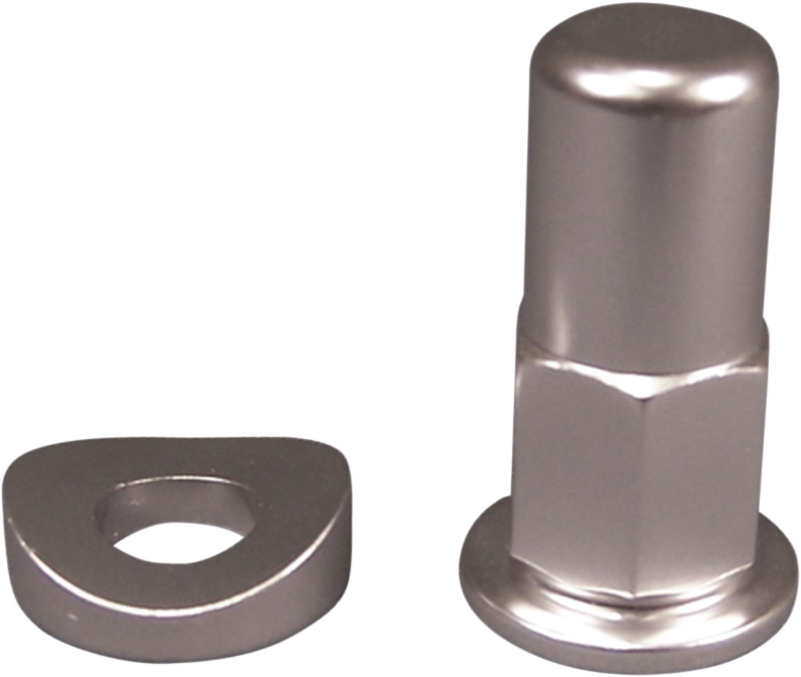 No toil Rim Lock Nut/Spacer - Kit - Silver