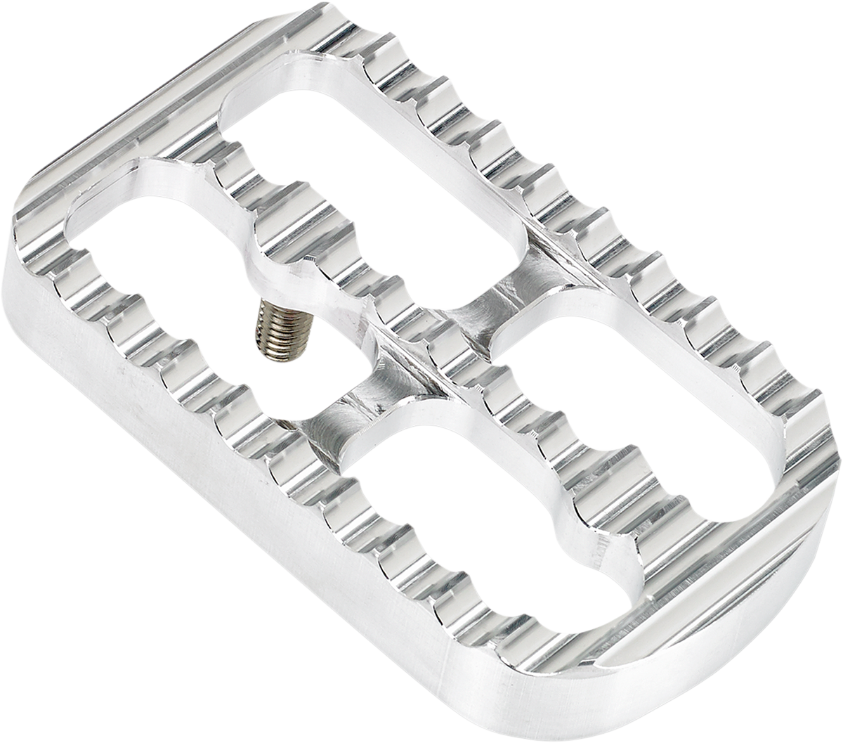 Joker machine Brake Pedal Cover - Silver - Serrated Harley Davidson