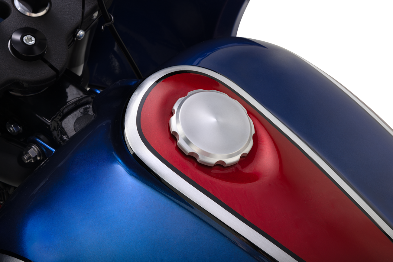 Joker Machine Smooth Gas Cap For Harley 1996-2018