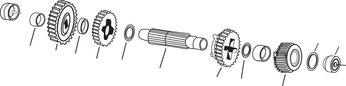 4-Speed Countershaft Component