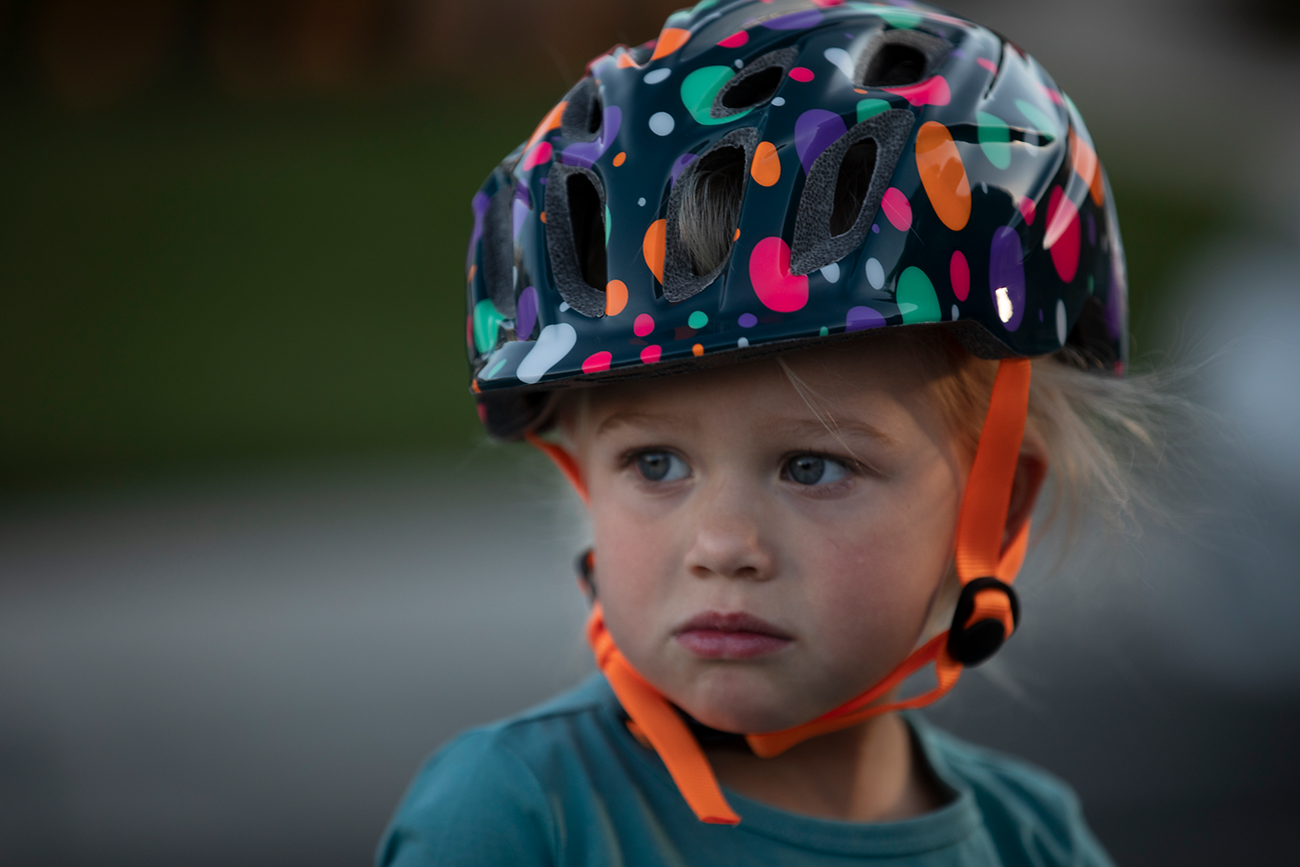 KALI Child Chakra Lighted Confetti Bicycle Helmet