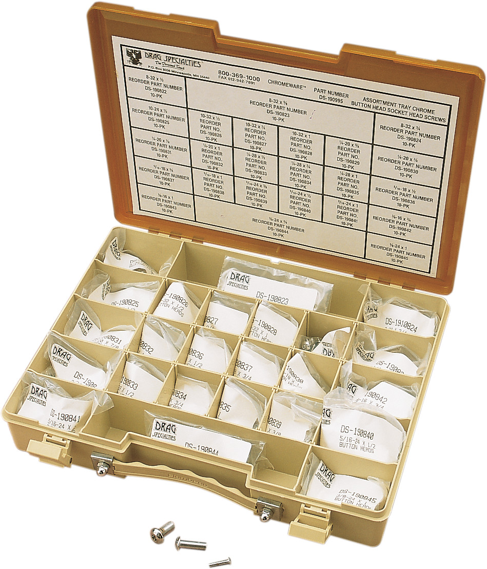 Drag Specialties Button Head Bolt Assortment Kit