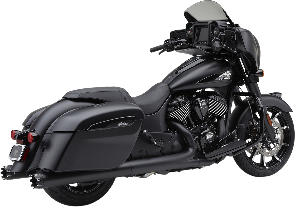 Cobra 4" NH Dual Cut Slip-On Mufflers For Indian Roadmaster / Springfield 2015-2021