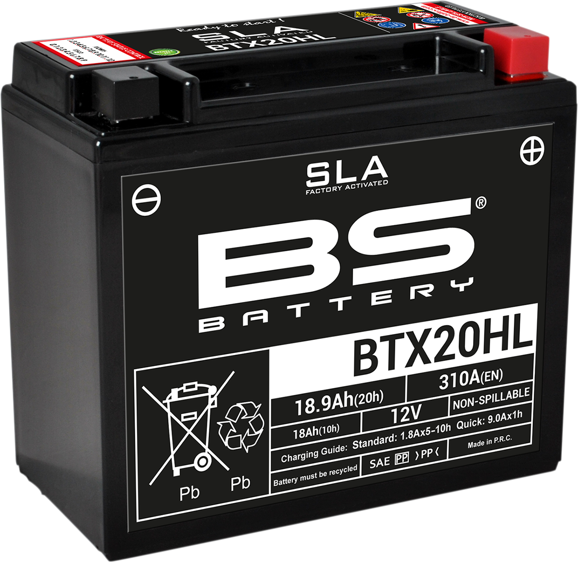 BS BATTERY SLA Factory- Activated AGM Maintenance-Free Battery