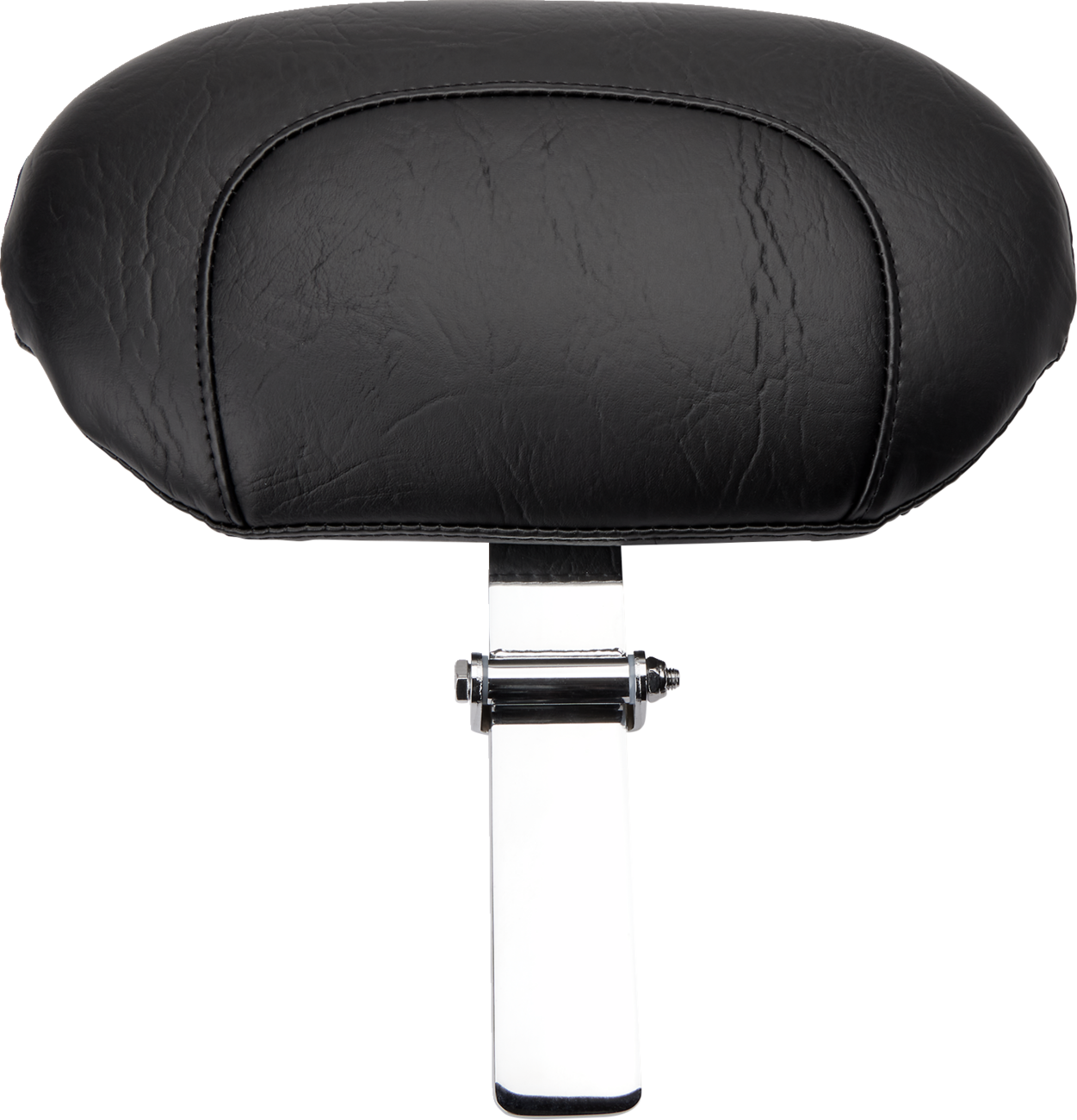Mustang Wide Solo Seat - With Backrest - Black - Studded w /Concho - FLST/FXST '00-'06 Harley Davidson