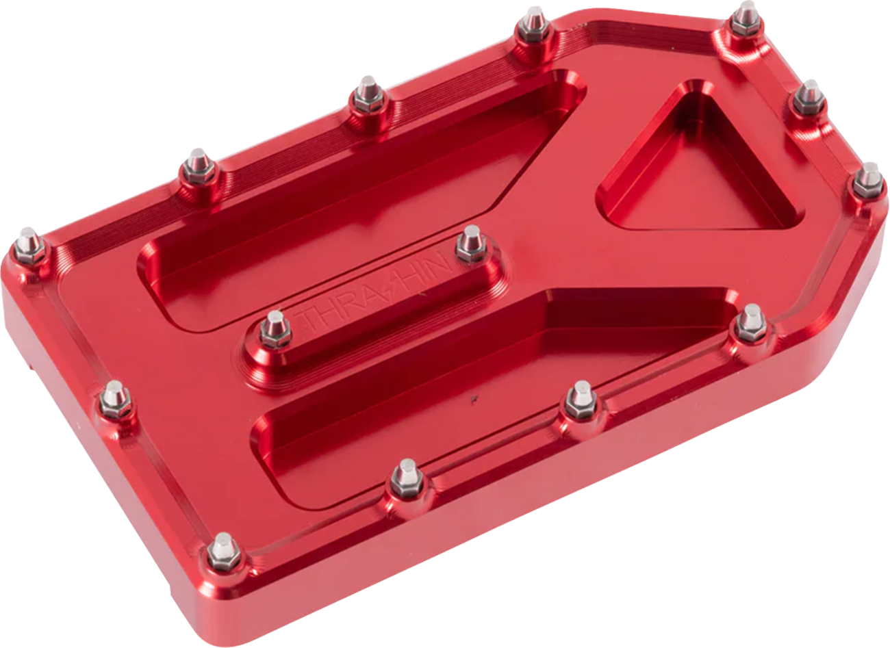 Thrashin supply co. Aggressor Brake Pedal Pad - Red - Touring Harley Davidson