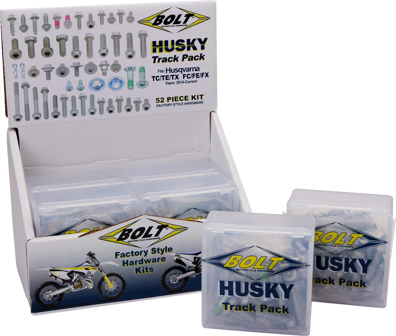 BOLT 6/PK POP DISP. TRACK PACK-HUS