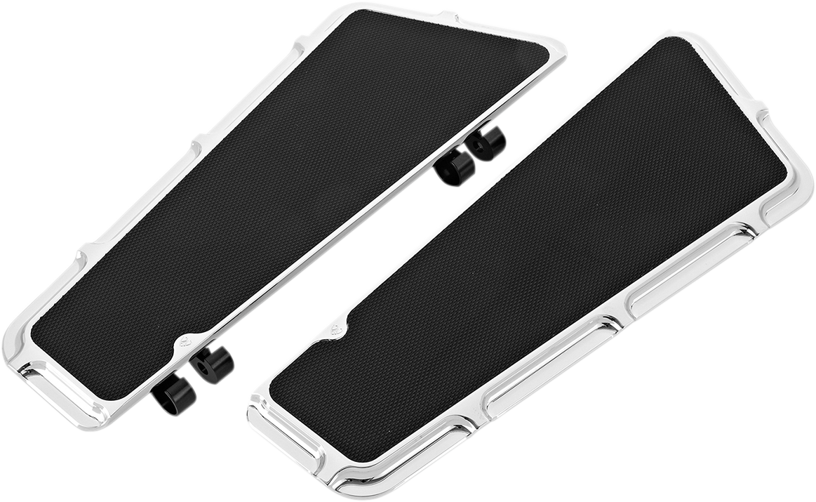 Arlen ness Driver Floorboards - Beveled - Chrome Harley Davidson