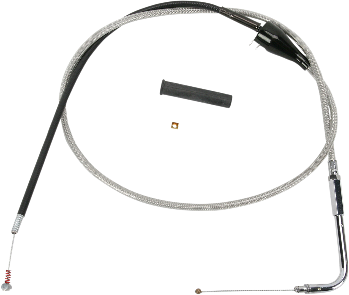Drag specialties Stainless Braided Idle Cable - Cruise - 50" Harley Davidson