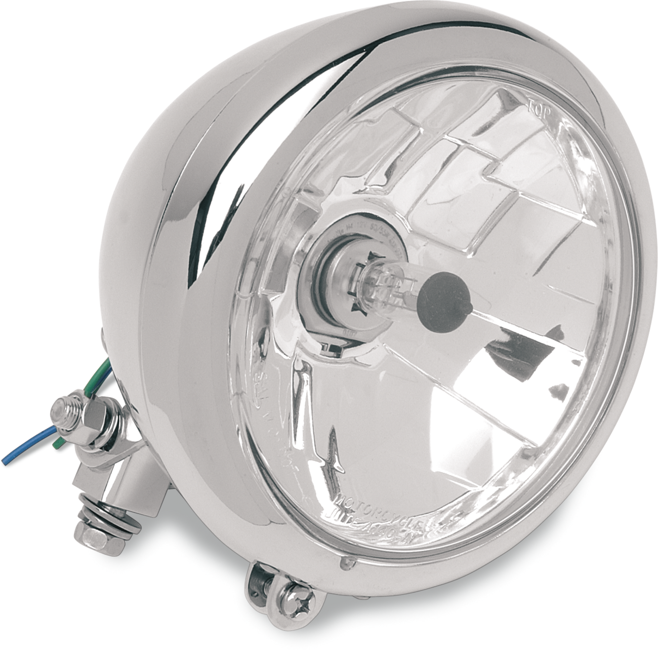 Drag specialties 5-3/4" Head Light - Clear Lens - Chrome