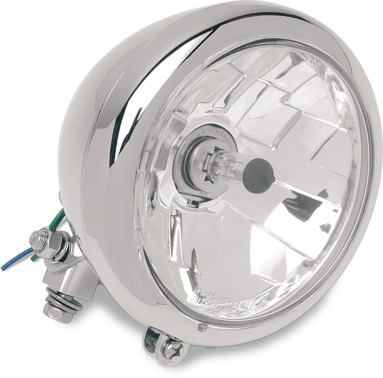 Drag Specialties Diamond-Style Bottom-Mount 5-3/4" Headlight Assemblies