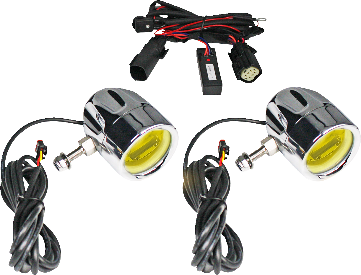 Custom Dynamics ProBEAM LED Halo Fog Lights For Harley Touring 2014-2022