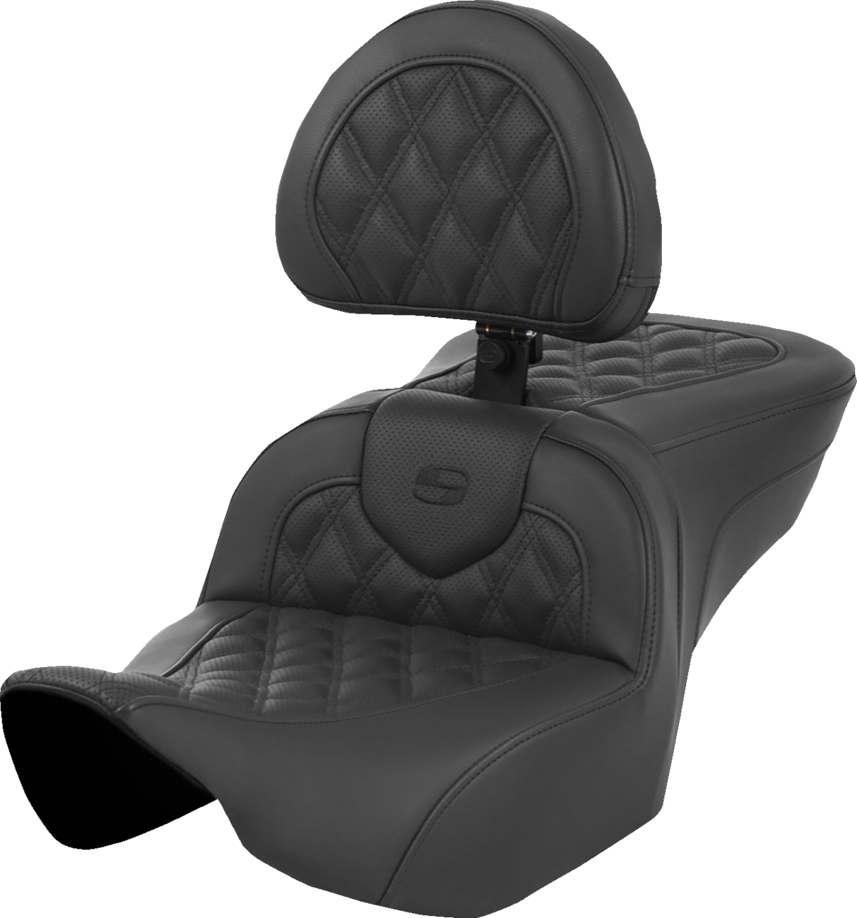 Saddlemen Roadsofa LS Lattice Stitch 2-Up Seat For Harley FLHX / FLTRX 2023-2025