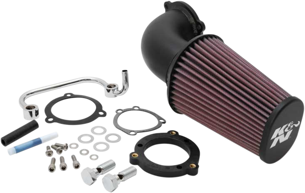 K & N Aircharger® Intake System with Mandrel-Bent Aluminum Intake Tube Kit