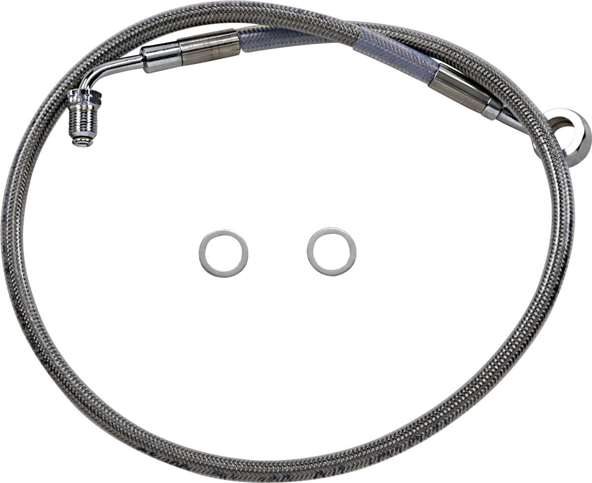 Drag Specialties Extended Upper Brake Line Kit For Harley ABS FXFB / FXLRS 2018-2024