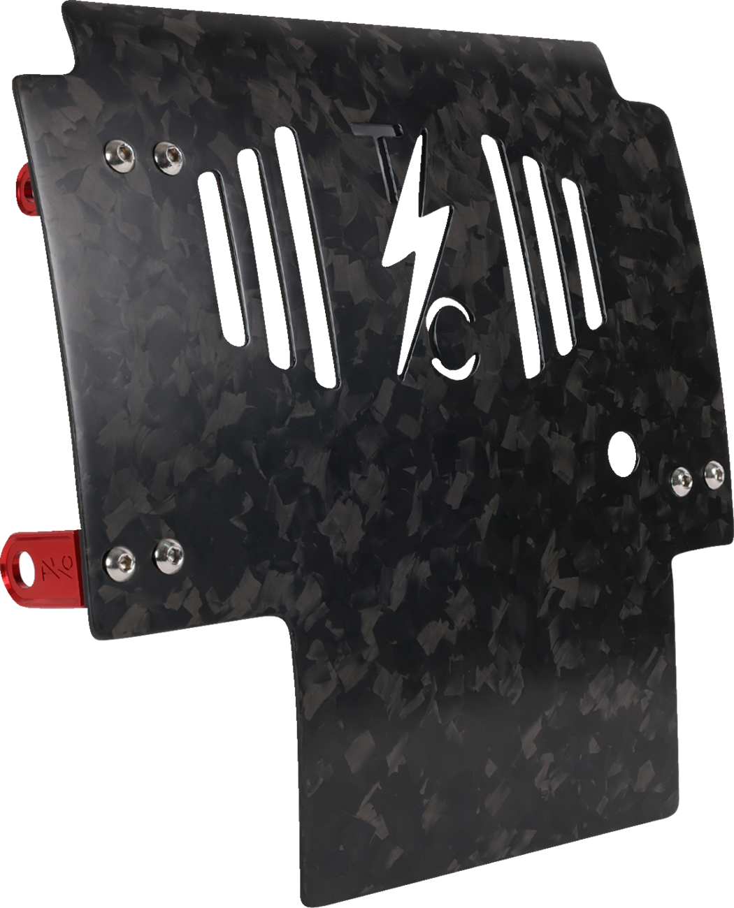 Thrashin supply co. Skid Plate - Carbon Fiber/Forged - With Red Brackets - FLHX/FLTRX 2024-2024 Harley Davidson FLTRX Road Glide / 2024-2024 Harley Davidson FLHX Street Glide