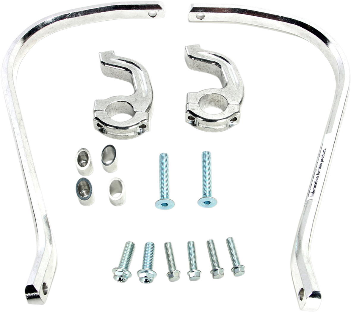 Moose offroad Contour Handguards - 1-1/8" - Silver Kawasaki/Honda/Gas Gas/Beta/KTM/Suzuki
