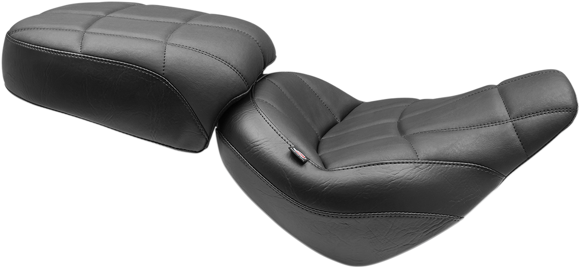 Mustang Standard Touring Cube Stitch Solo Seat For Harley Softail Street Bob 2018-2025