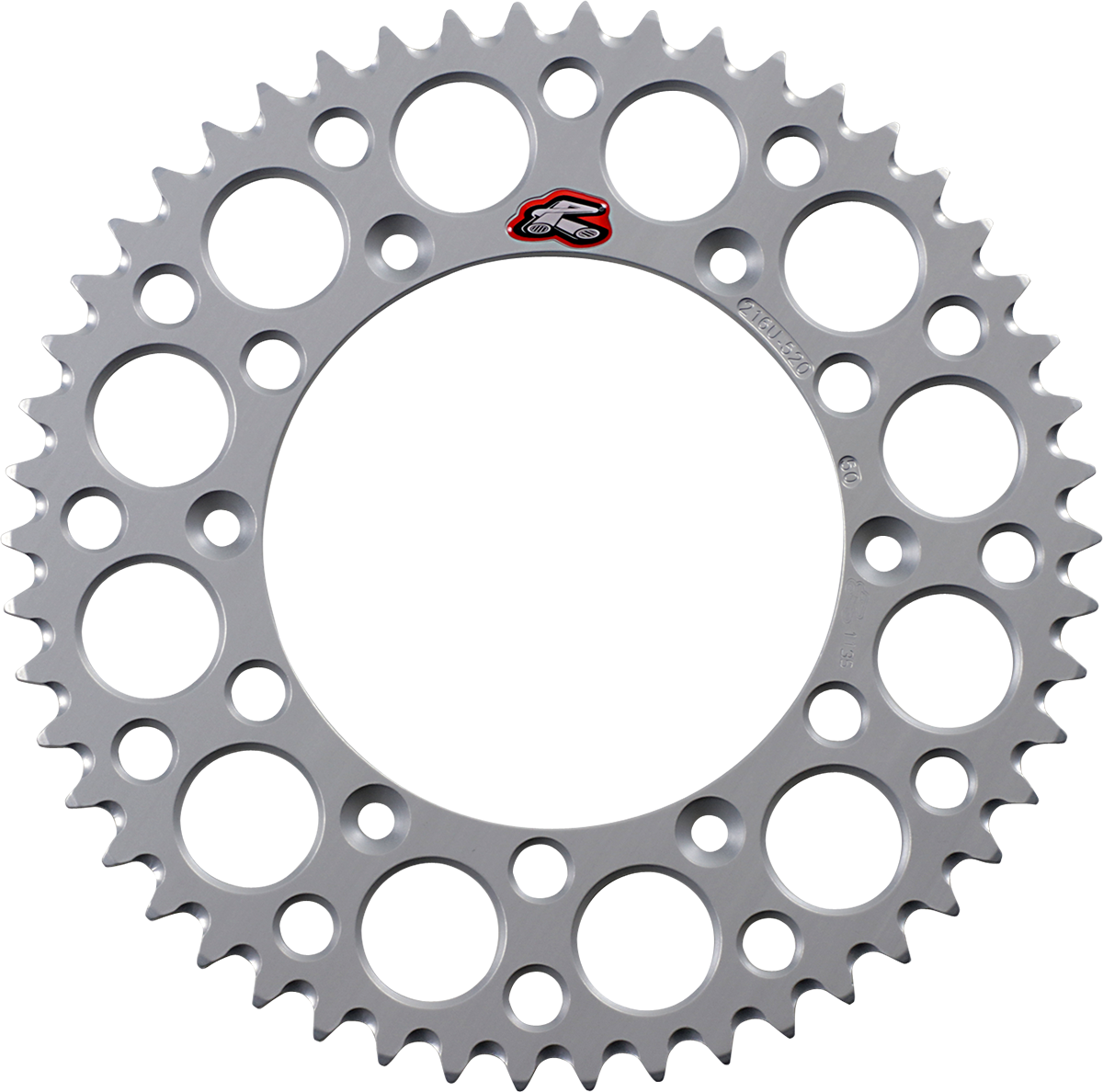 Renthal Rear Sprocket - Aluminum - 50 Tooth - Silver - Husqvarna/Sherco/Gas Gas 50T