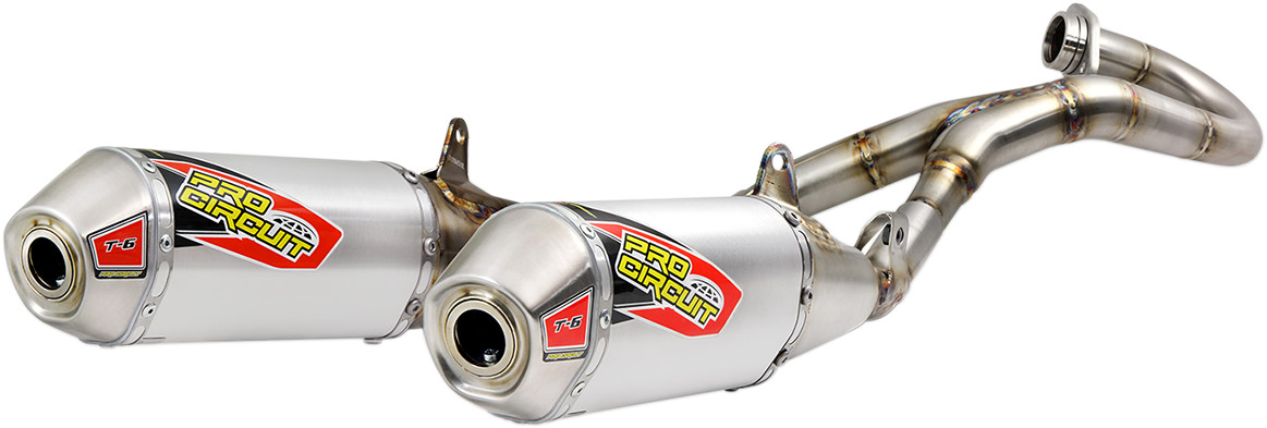 Pro Circuit T-6 Dual Full Exhaust System 2015-2020 Yamaha YFM700R Raptor 700R