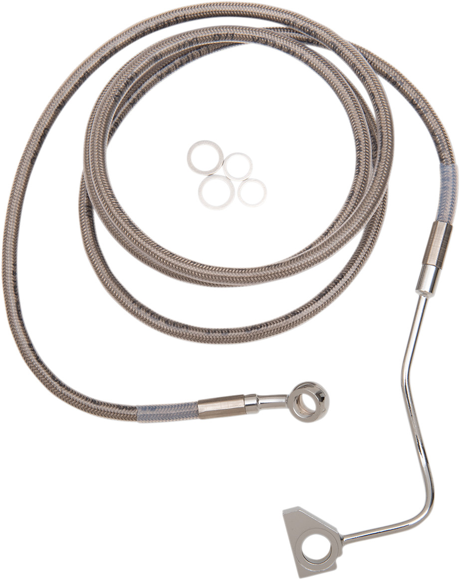 Drag Specialties Extended Length Stainless Steel Brake Line Kit