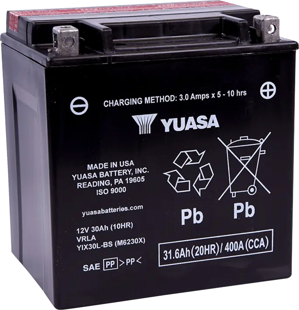 Yuasa YIX30L-BS AGM Battery