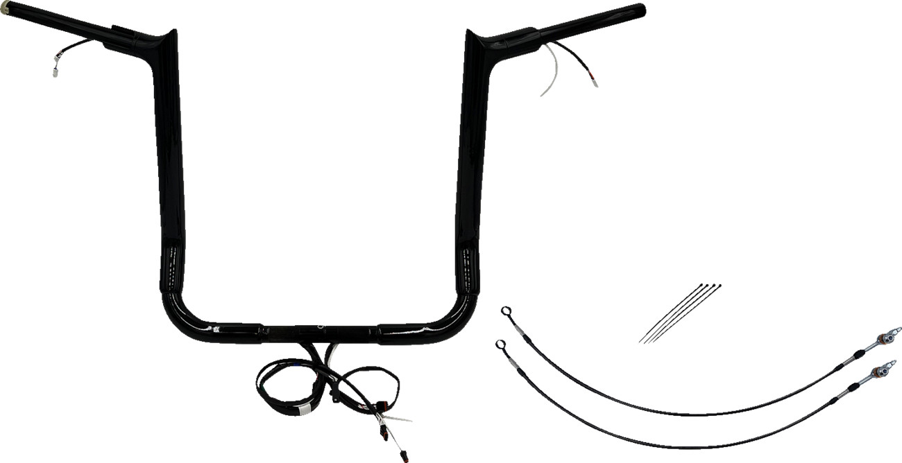 FAT BAGGERS INC. EZ Install Wired 1-1/2" Pointed Top Handlebar Kit