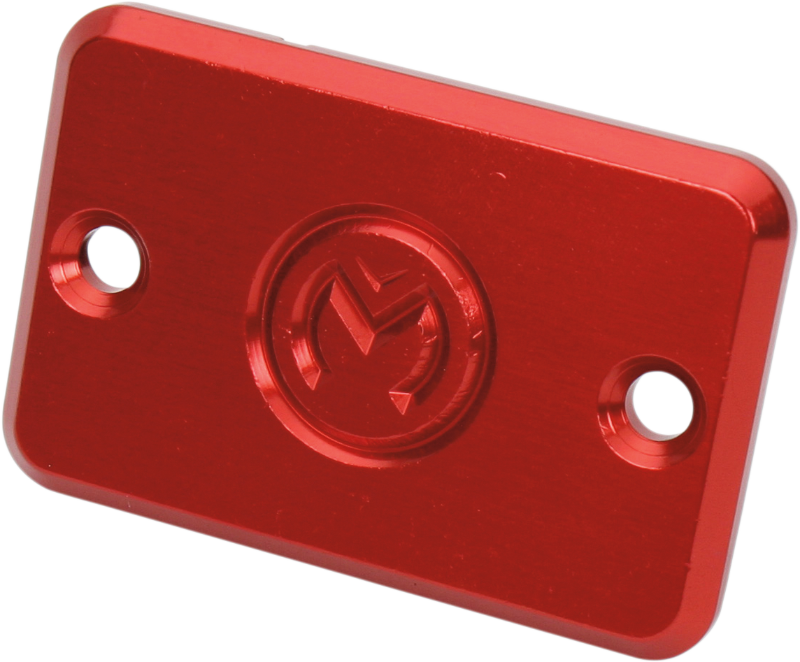 MOOSE RACING (BL-HATVRD) Master Cylinder Cover Plates | Master Cylinder Cover - Red