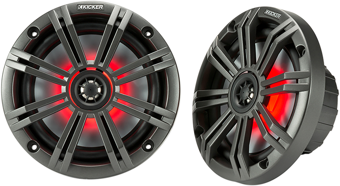 Kicker 6.5" 4-Ohm Speakers w/RGB