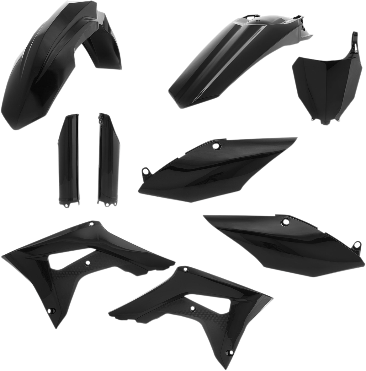 Acerbis Full Replacement Body Kit - Black - CRF 250/450 R 2017-2018 Honda CRF450R / 2018-2018 Honda CRF250R