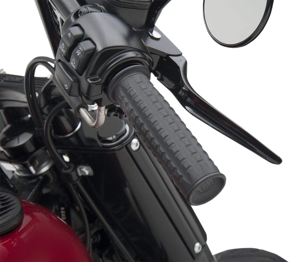 Roland Sands Traction Grips For Harley With Dual Cable Throttle
