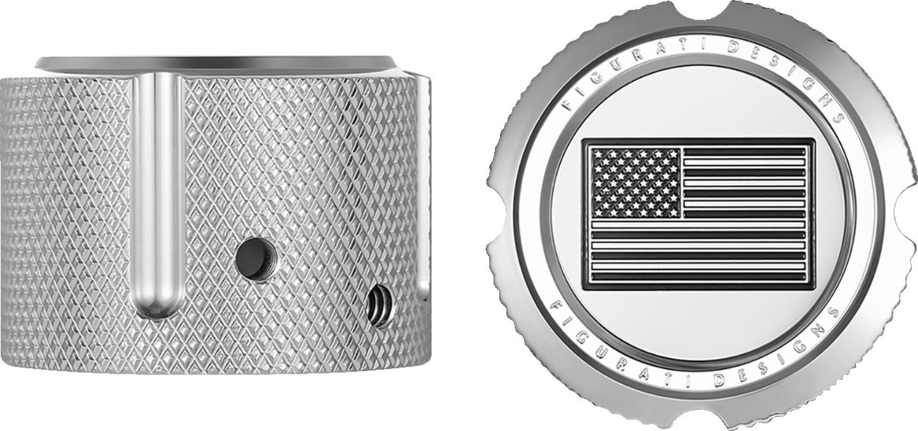 Figurati Designs Front Axle Nut Covers for Harley 2002-2025