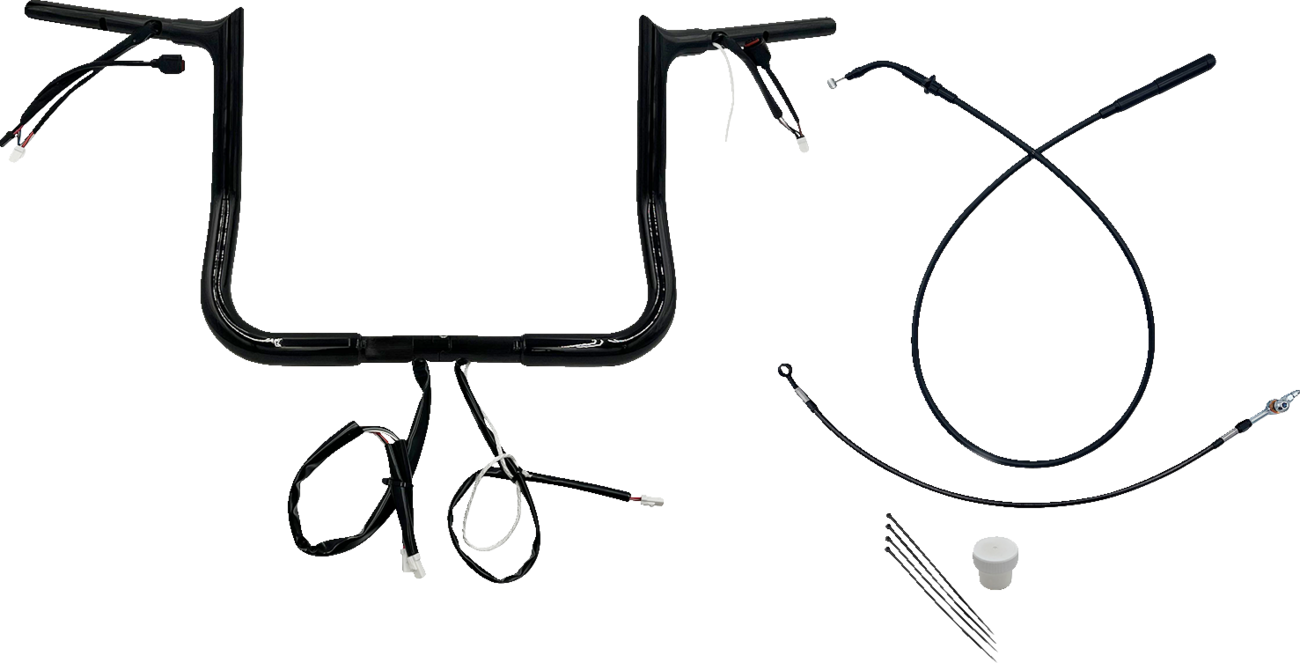 FAT BAGGERS INC. 1-1/4" EZ Install Pointed Top Handlebar