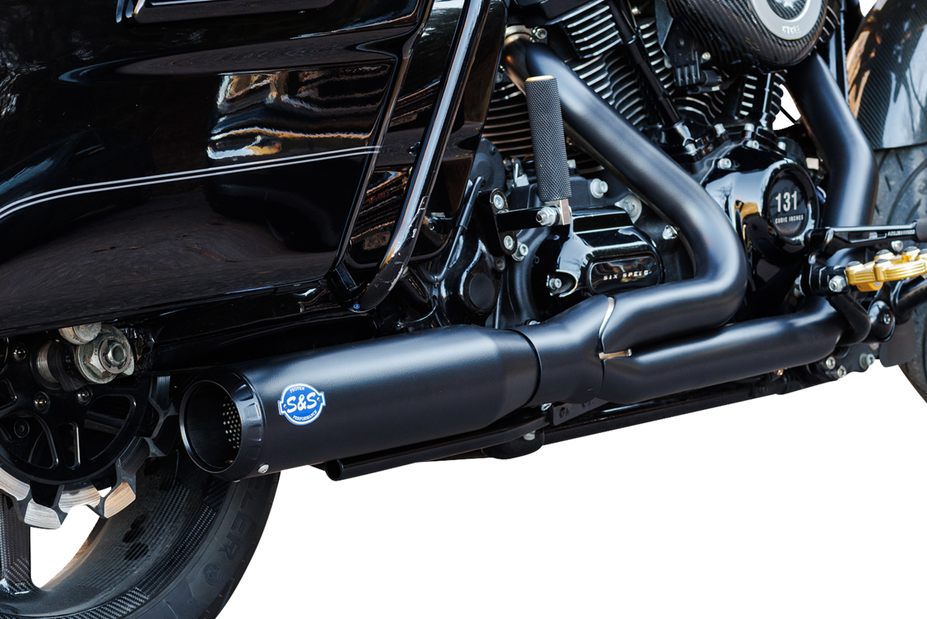 S&S Cycle 50-State Qualifier 2 Into 1 Stainless Exhaust For Harley Touring 2017-2025
