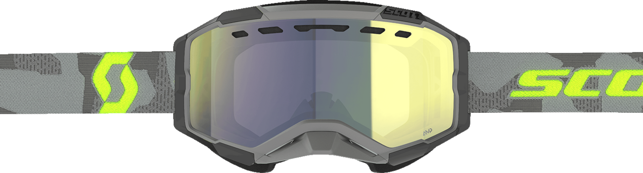 Scott Fury Snow Cross Goggles - Enhancer Chrome Lens