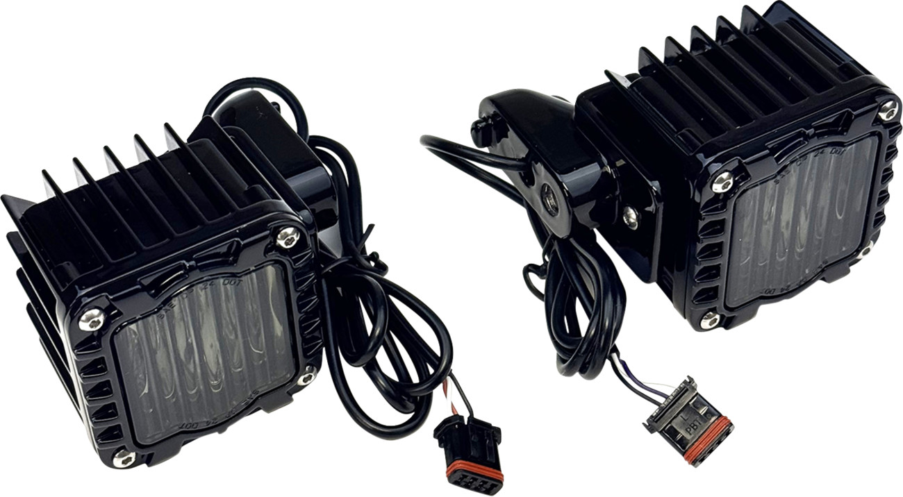 Custom Dynamics Shark Demon LED Turn Signals For Harley FXLRST 2022-2026