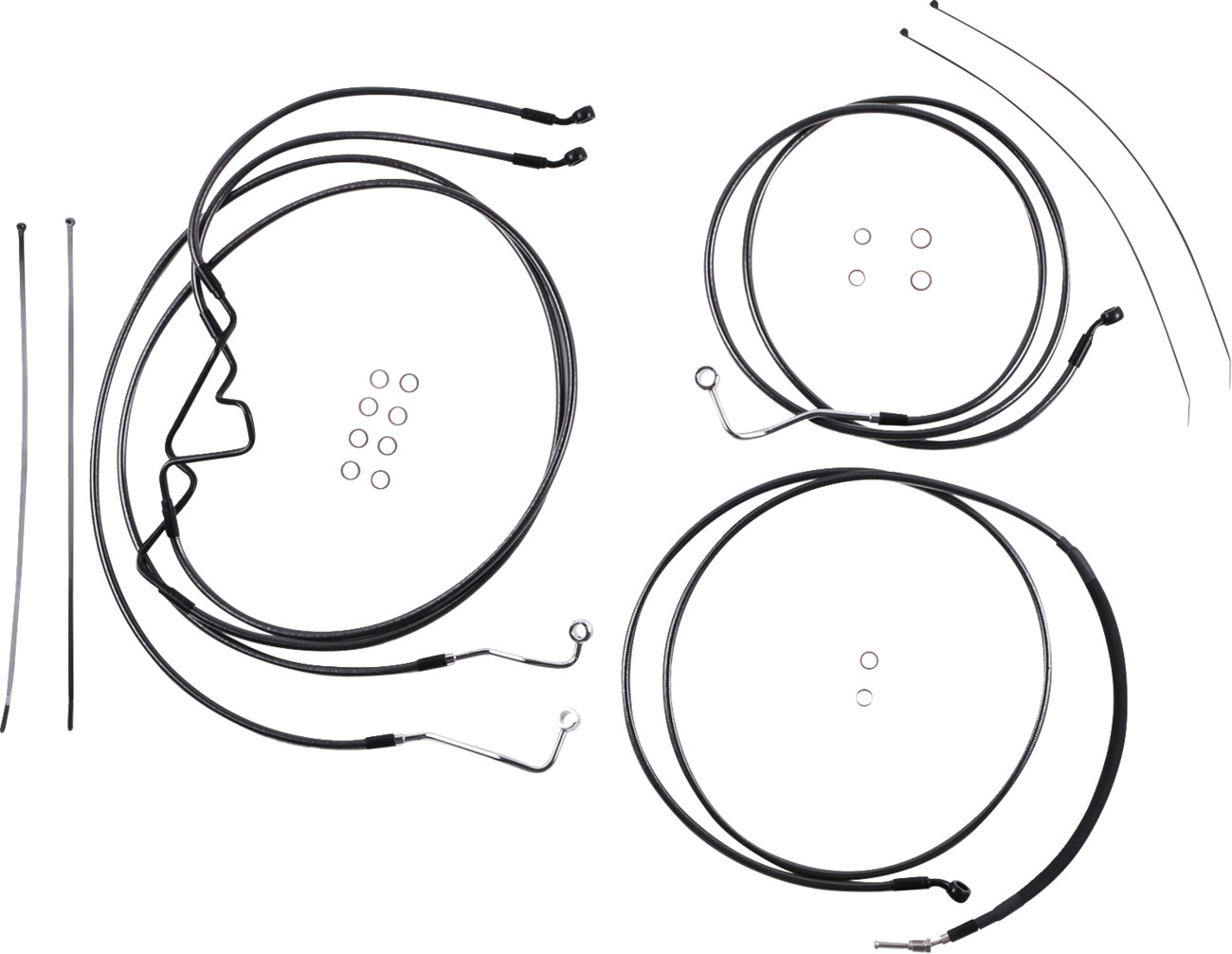 Magnum shielding Black Pearl™ Designer Handlebar Installation Kit - 10" - '17-'20 FLHR 2017-2020 Harley Davidson FLHR Road King