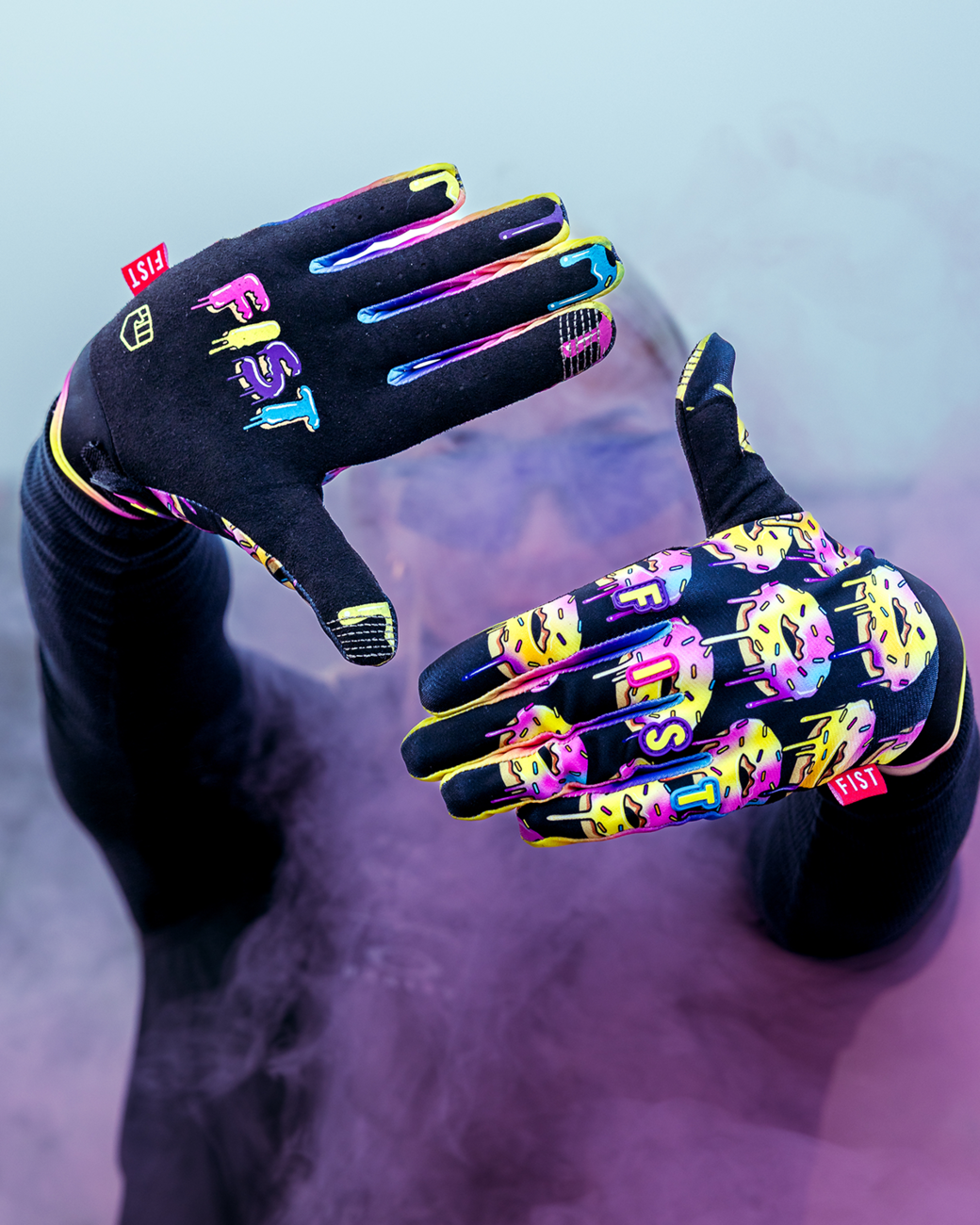 Fist handwear Strapped Caroline Buchanan Red Label Sprinkle Fades Gloves