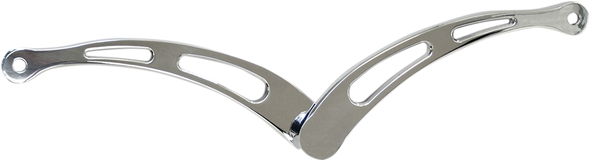 Accutronix Heel/Toe Shifter - Slotted - Chrome Harley Davidson