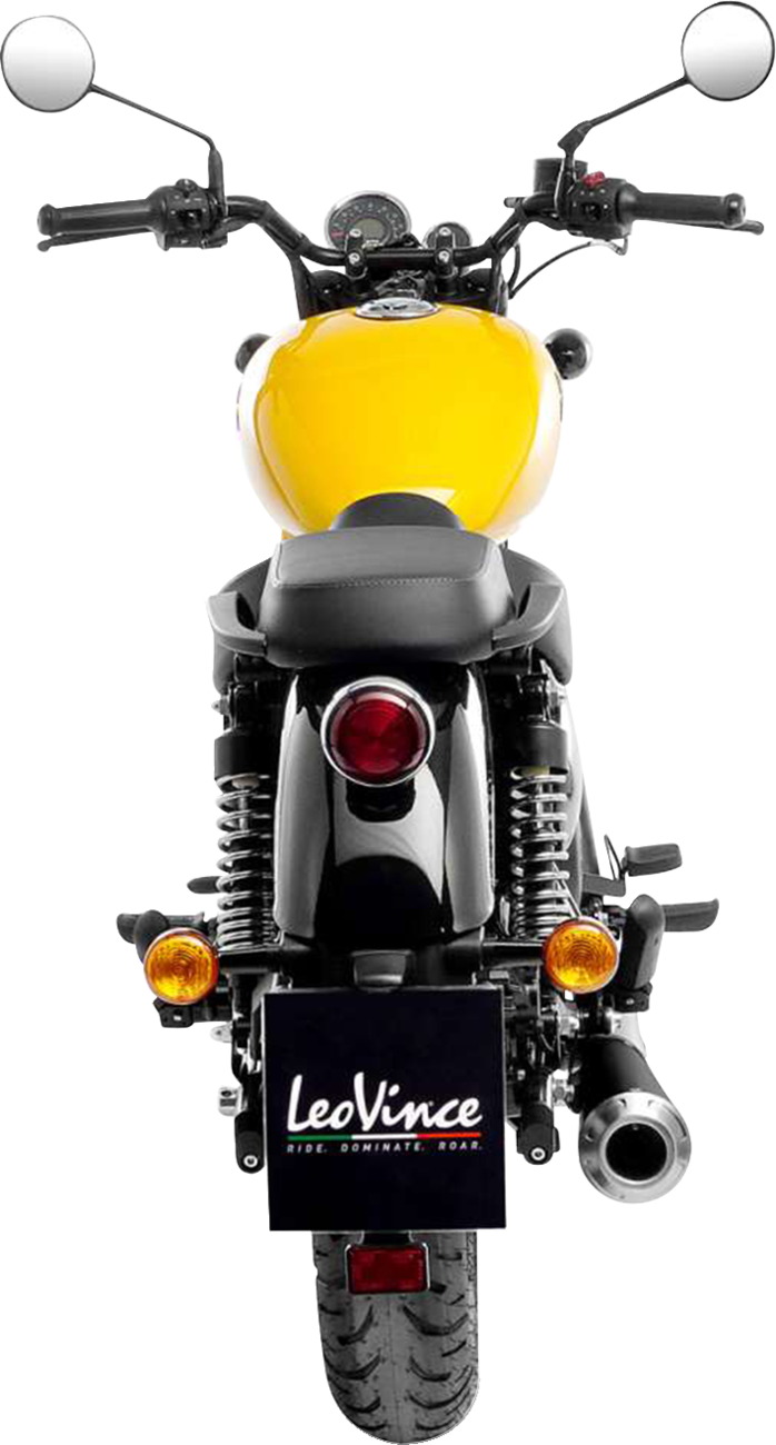 Leovince Classic Racer Black Edition Slip-On Muffler 2021-2024 Royal Enfield Classic 350 / 2021-2024 Royal Enfield Meteor 350  