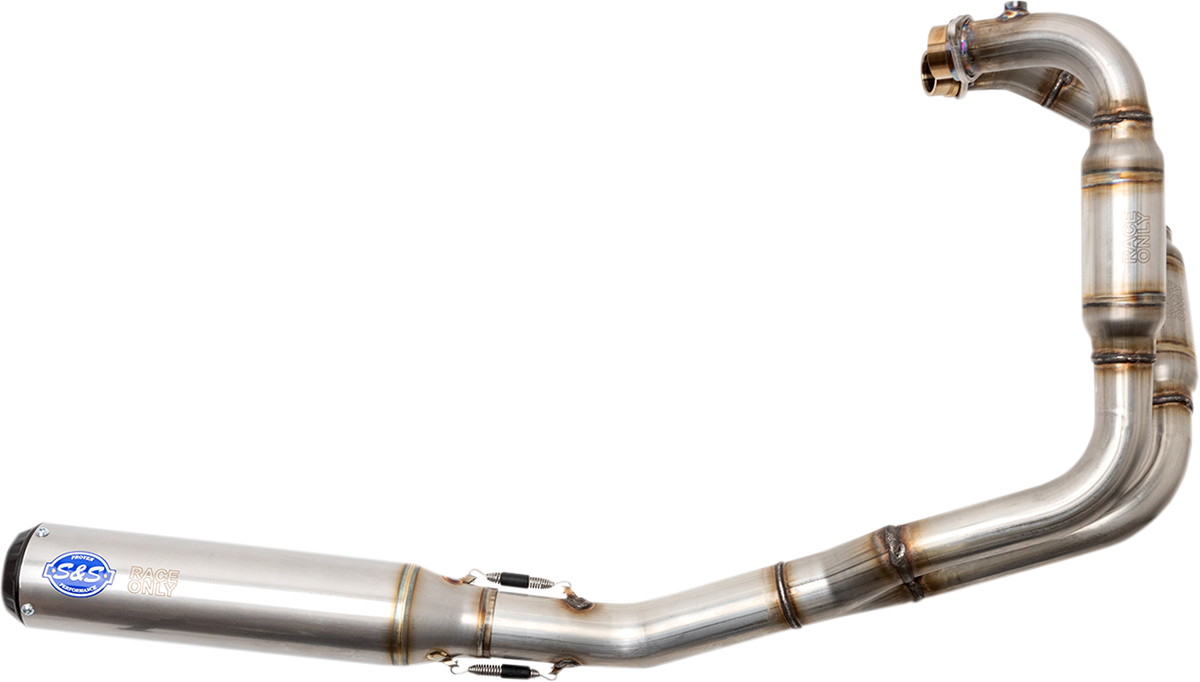 S&S Cycle Qualifier Race 2-Into-1 Low System For Royal Enfield Interceptor / Continental GT 650 2019-2026