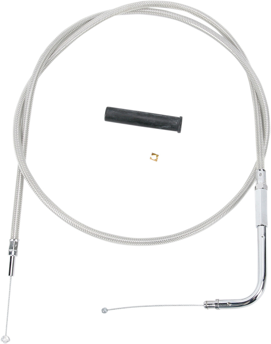 Drag Specialties Stainless Braided Throttle Cable