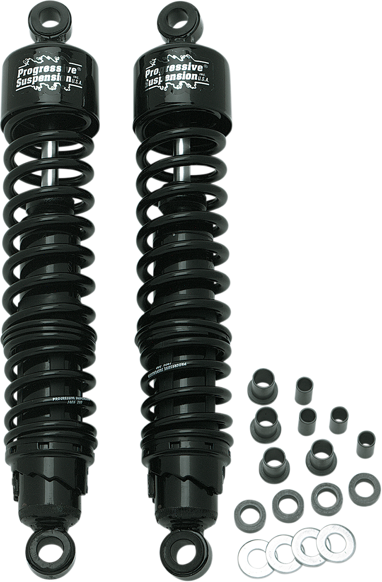 Progressive Black 15" Rear 413 Series Shocks 86-17 Harley ...