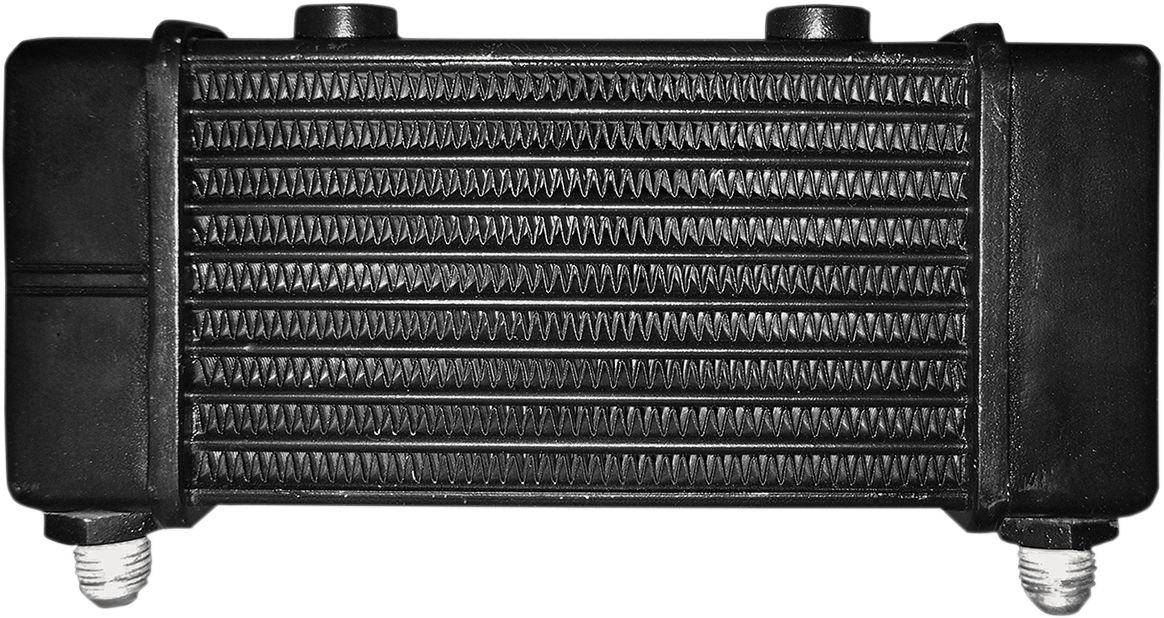 Jagg oil coolers Universal Oil Cooler - 10-Row - Gloss Black