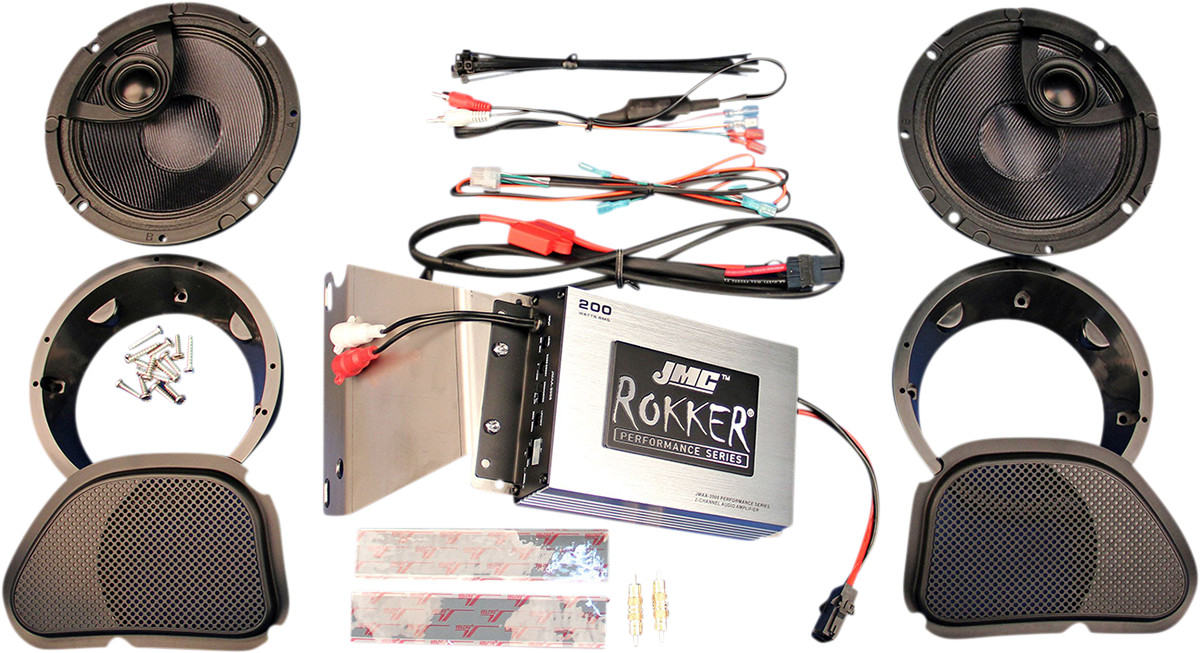 J & m JMC ROKKER® 200W 2-Channel Amplifier and Speaker Kit