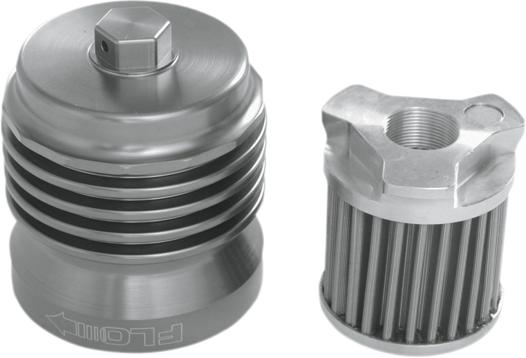 Pc racing Flo® "Spin-on" Oil Filter - Gunmetal Gray Kawasaki/Honda/Yamaha/Triumph/Victory/KTM/Polaris/Indian/Suzuki/Harley Davidson