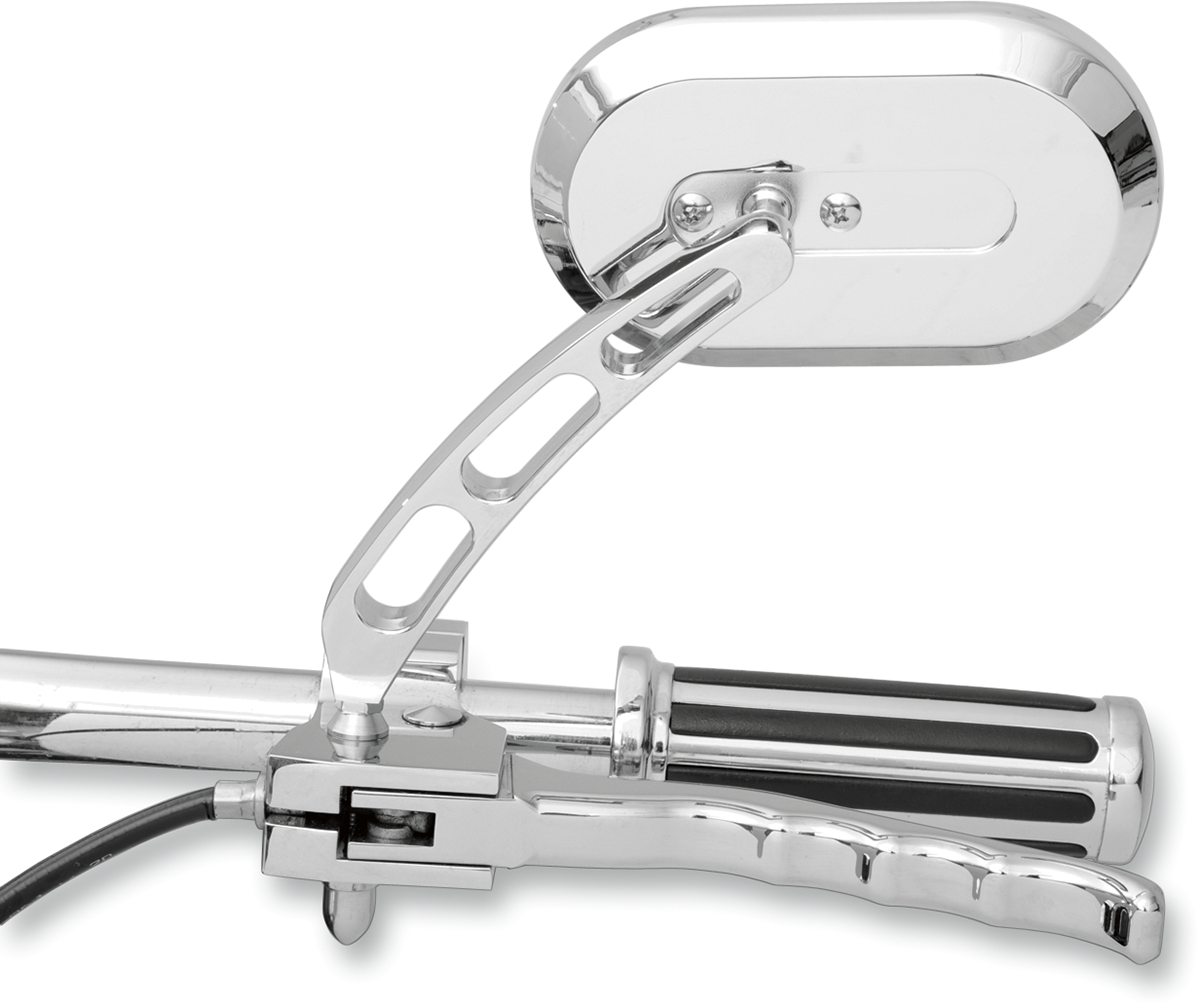 Drag specialties Mirror - Side View - Oval - Chrome - Left - Each